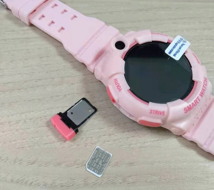 Ceas Inteligent cu GPS pentru copii WONLEX KT25 4G Roz, apelare video, rezistent la apa, localizare WiFI si monitorizare spion [7]