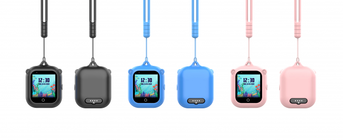 Suport Roz din silicon cu snur pentru Ceasurile inteligente pentru copii Wonlex KT20, KT21, KT22, KT23 si KT24 [6]