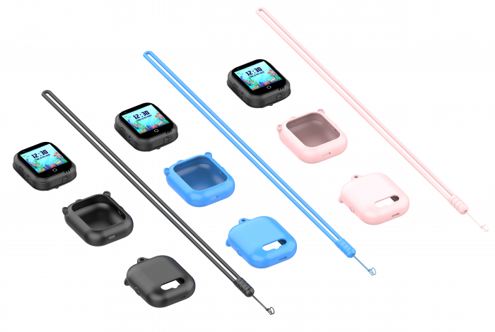 Suport Roz din silicon cu snur pentru Ceasurile inteligente pentru copii Wonlex KT20, KT21, KT22, KT23 si KT24 [4]