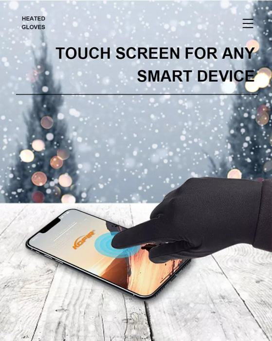 Manusi Incalzite Electric cu acumulatori reincarcabili - marimea XS [6]