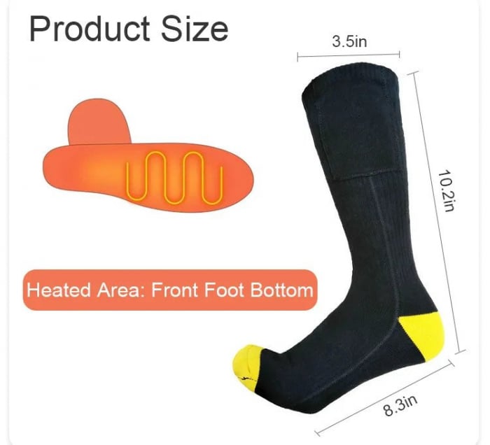 Sosete (Ciorapi) Incalzite Electric cu Acumulatori - marimea 41-46 [9]