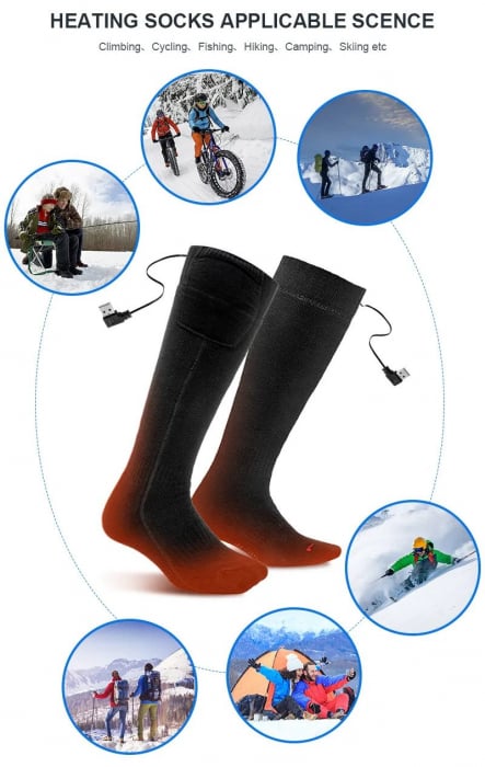 Sosete (Ciorapi) Incalzite Electric cu Acumulatori - marimea 41-46 [3]