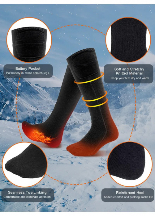 Sosete (Ciorapi) Incalzite Electric cu Acumulatori - marimea 41-46 [5]