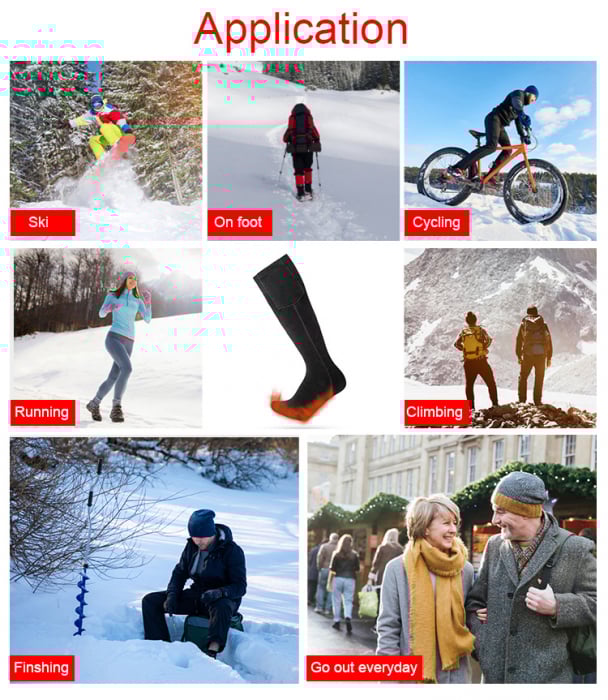 Sosete (Ciorapi) Incalzite Electric cu Telecomanda - marimea 35-40 [12]