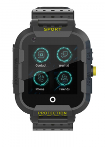 Ceas Inteligent cu GPS pentru copii WONLEX KT12 4G Negru, apelare video, rezistent la apa, localizare WiFI si monitorizare spion [2]