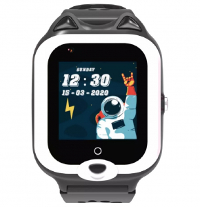 Ceas Inteligent cu GPS pentru copii WONLEX KT22 4G Negru, apelare video, rezistent la apa, localizare WiFI si monitorizare spion [2]