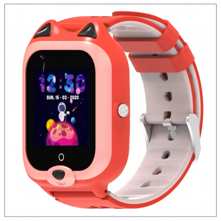 Ceas Inteligent cu GPS pentru copii WONLEX KT22 4G Portocaliu, apelare video, rezistent la apa, localizare WiFI si monitorizare spion [2]