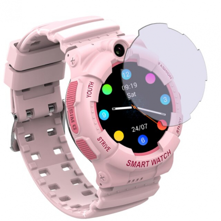 Ceas Inteligent cu GPS pentru copii WONLEX KT25 4G Roz, apelare video, rezistent la apa, localizare WiFI si monitorizare spion [7]