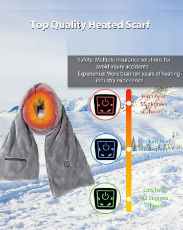 Esarfa Incalzita Electric cu Baterie Externa (neinclusa) [2]