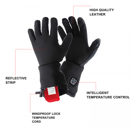 Manusi Incalzite Electric cu acumulatori reincarcabili - marimea L/XL [9]