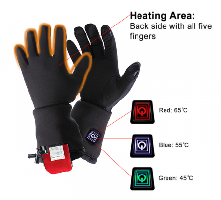 Articole cu Incalzire Electrica - Manusi Incalzite Electric cu acumulatori reincarcabili - marimea S/M