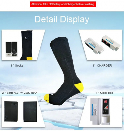 Sosete (Ciorapi) Incalzite Electric cu Acumulatori - marimea 41-46 [11]