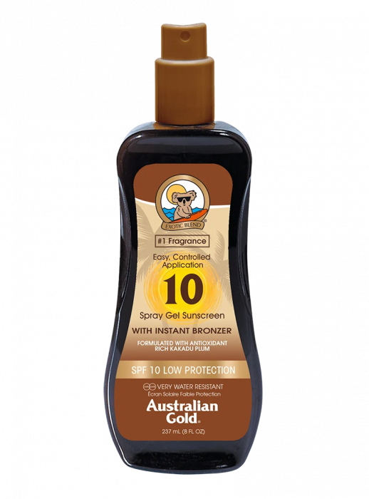Australian Gold SPF 10 Spray Gel cu Bronzanti Atomizor - 237ml [3]