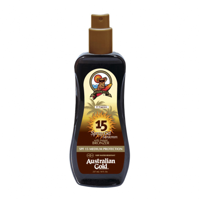 Australian Gold SPF 15 Spray Gel cu Bronzanti Atomizor - 237ml [3]