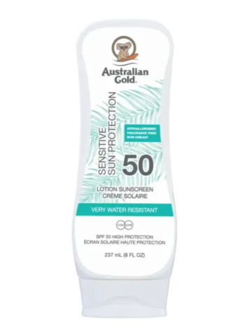 Loțiuni Protecție Soare - Australian Gold Lotiune SPF 50 Sensitive Flacon - 237ml