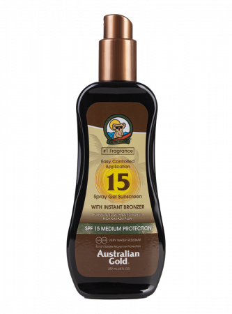 Australian Gold SPF 15 Spray Gel cu Bronzanti Atomizor - 237ml [1]