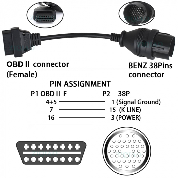 Adaptor Mercedes Benz  38 pini [4]