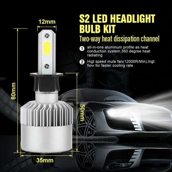 Set 2 becuri H3 SMD led [3]