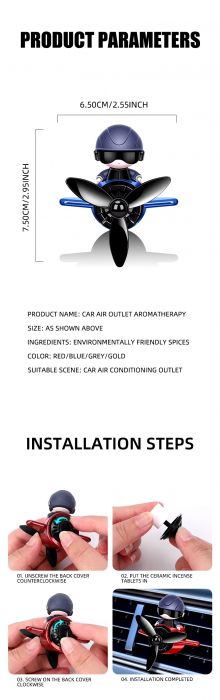 Odorizant difuzor auto Astronaut / Pisica [2]