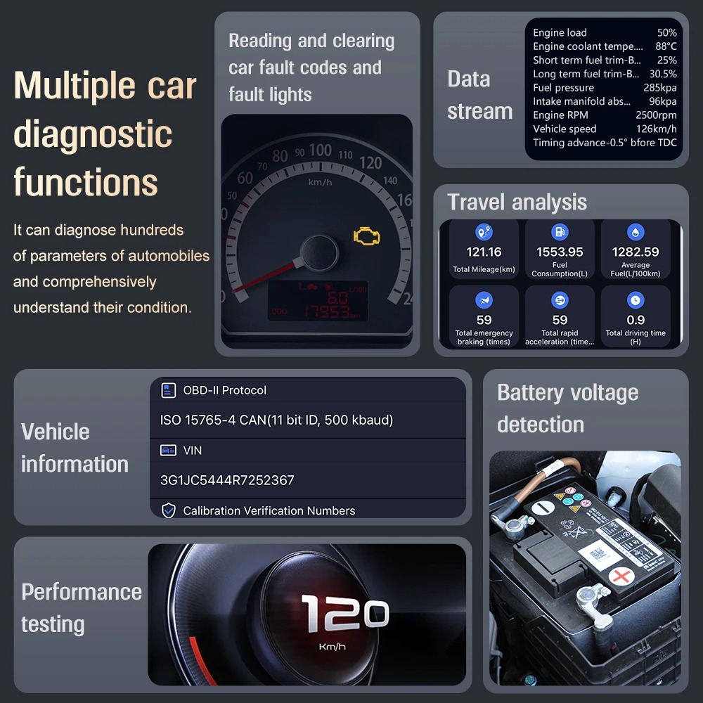 Tester diagnoza Auto DA200 cu aplicatie AI [4]