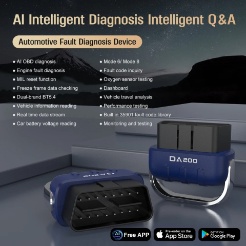 Tester diagnoza Auto DA200 cu aplicatie AI [1]