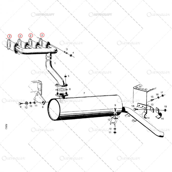 GARNITURA EVACUARE FENDT, DEUTZ, CASE IH, RENAULT, STEYR [3]