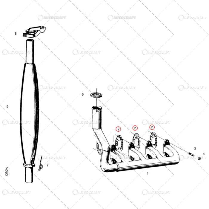GARNITURA EVACUARE FENDT, DEUTZ, CASE IH, RENAULT, STEYR [4]