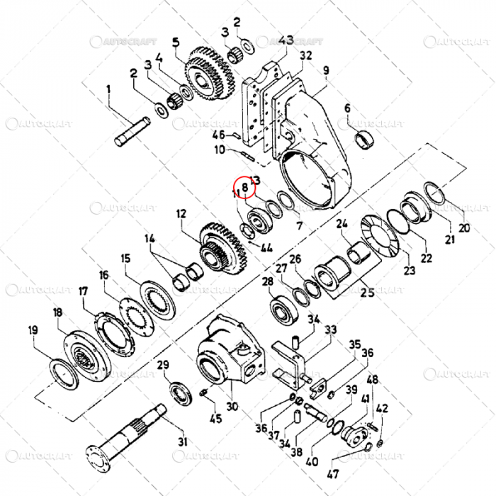 RULMENT TRANSMISIE CUPLAJ PUNTE FATA CASE IH [2]