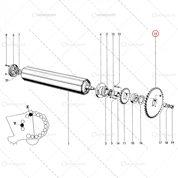 PINION Z=35 ROLE PRESA BALOTI WELGER [2]
