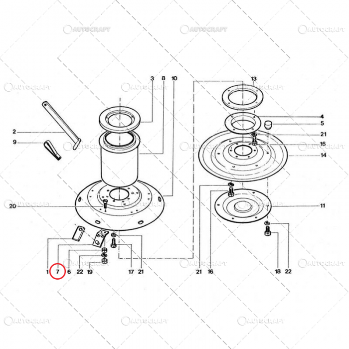 SUPORT CUTIT COASA ROTATIVA DEUTZ FAHR KM 24 [3]
