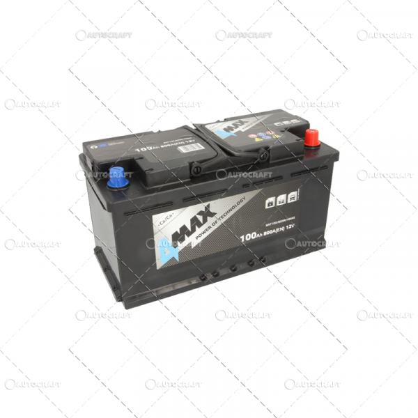 100Ah 800A 12V 353X175X190 ACUMULATOR CASE IH, CATERPILLAR, CLAAS/RENAULT, DAVID BROWN, FORD, JOHN DEERE, KUBOTA, LANDINI, MASSEY FERGUSON, MC CORMICK, SAME [2]