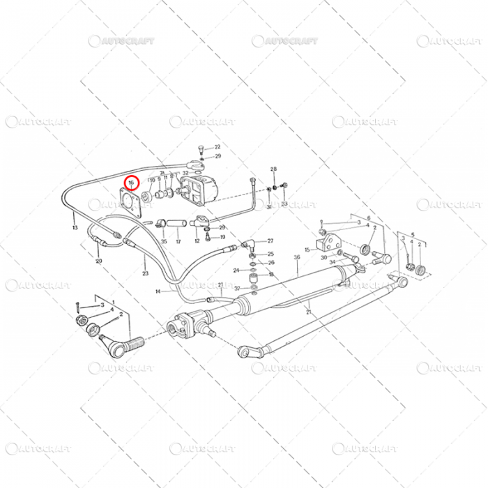 GARNITURA POMPA HIDRAULICA FERMIT UTB TRACTOR U445 115.01.209 [2]