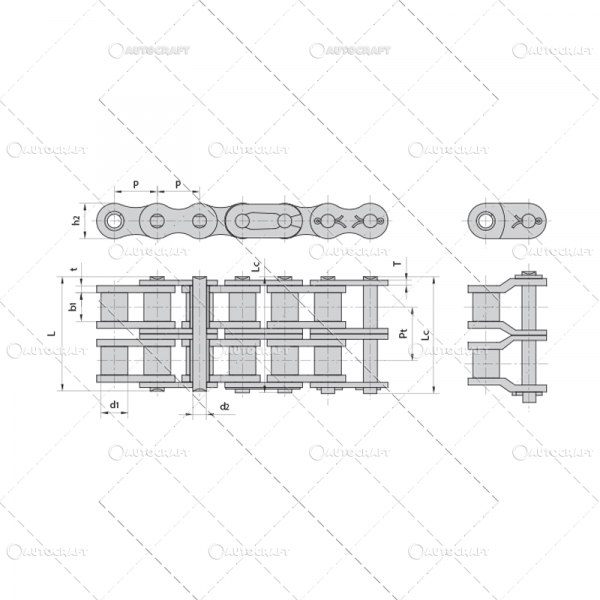 12B-2 LANT DUBLU CU ROLE DONGHUA / ml [3]