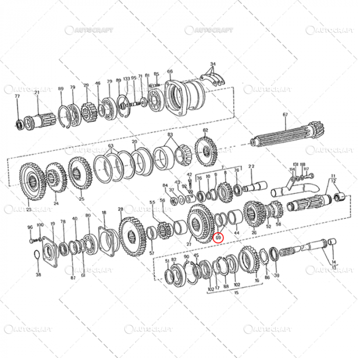 INELE RONDELE REGLAJ AX INTERMEDIAR REDUCTOR PRIZA DE PUTERE CUTIE VITEZE UTB TRACTOR U650 [2]