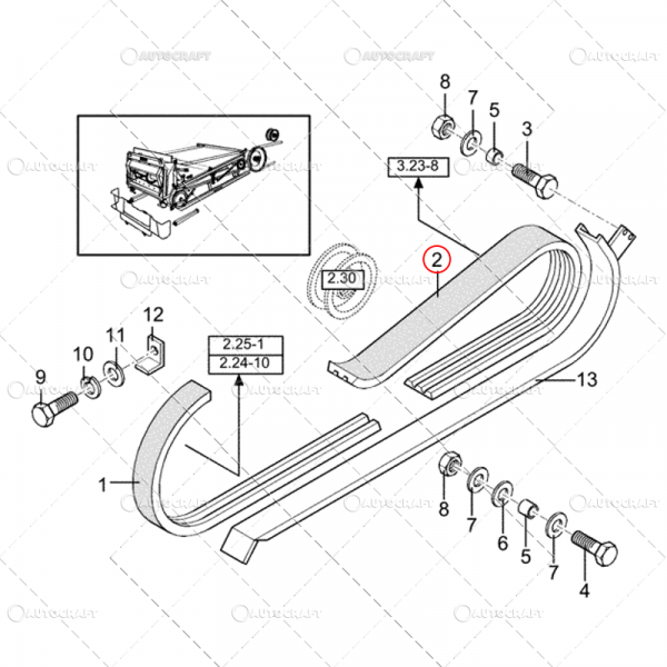 3HB 3168 CUREA MULTIPLA HEWADER COMBINA NEW HOLLAND [2]