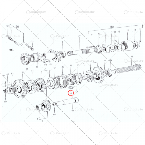 LAMELA ARC BARCUTA SINCRON CUTIE VITEZE TRACTOR U445 [4]