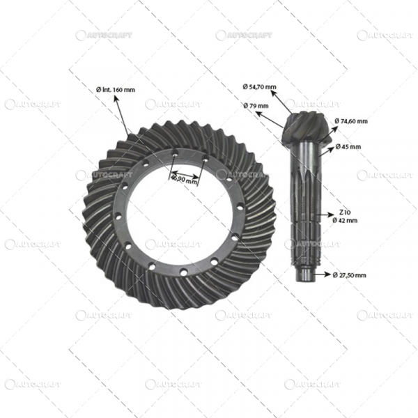 GRUP CONIC SPATE Z=9/43 FIAT [2]