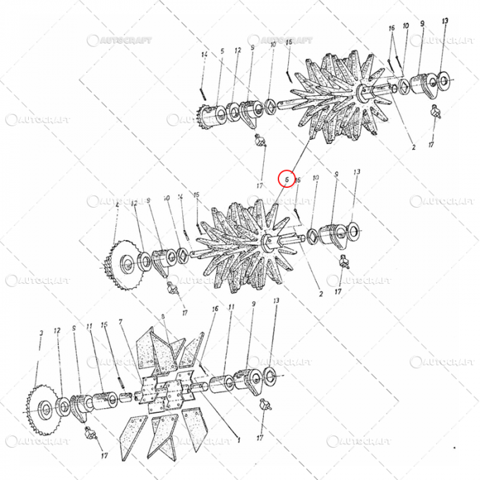 STELUTA DEPANUSATOR CULEGATOARE PORUMB ZMAJ 280 MM / 25 MM [3]