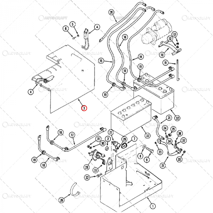 ACOPERIRE BATERIE CASE IH, MAXXUM [2]