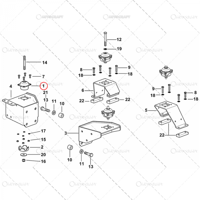 AMORTIZOR CABINA DEUTZ, SAME, LAMBORGHINI, HURLIMANN [3]