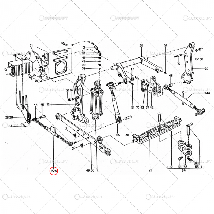ANCORA INTINZATOR CU LANT UTB TRACTOR U650 38.61.024 [2]