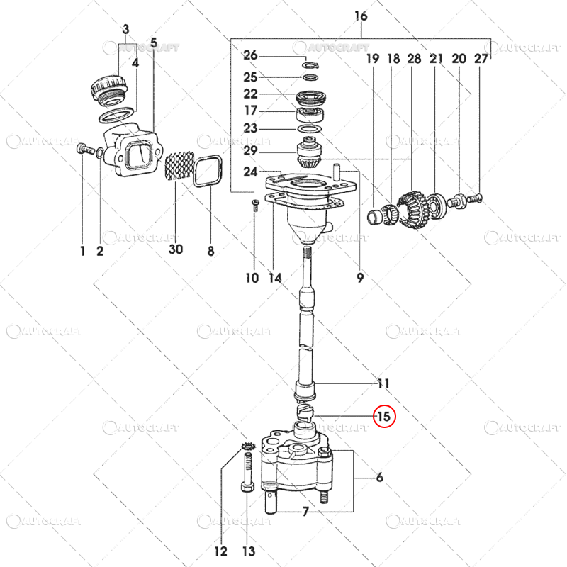 ANTRENOR CUPLA POMPA ULEI MOTOR SAME, LAMBORGHINI, DEUTZ, HURLIMANN [2]