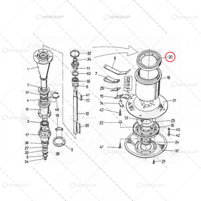 APARATOARE PRAF TAMBUR COASA ROTATIVA 1.65 1.35 1.85 [4]