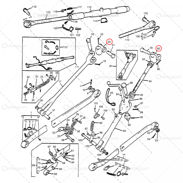 ARTICULATIE TIJA REGLABILA MASSEY FERGUSON [3]