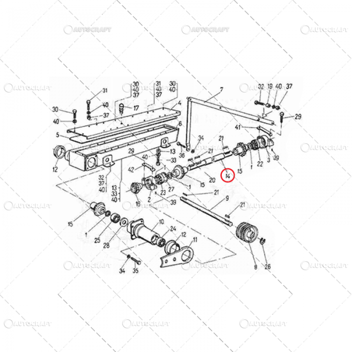 AX ORIZONTAL LUNG COASA ROTATIVA 1.65 L=1000 MM [2]