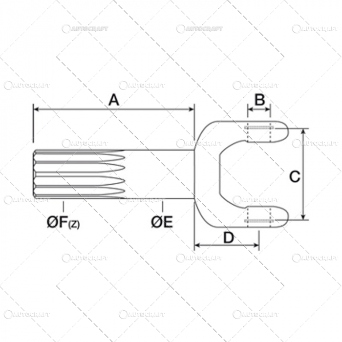 AX PLANETARA FATA CASE IH, JOHN DEERE, FORD L=900 MM [3]