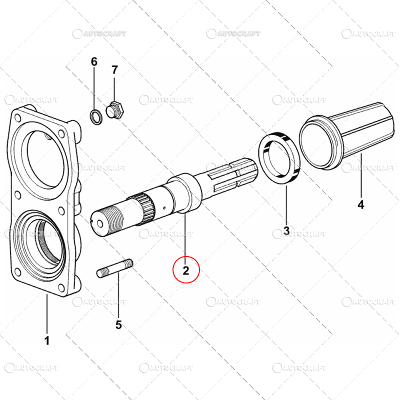 AX PRIZA PUTERE SAME, DEUTZ, HURLIMANN, LAMBORGHINI 1'' 3/8 - Z=6 - L=285 mm [2]