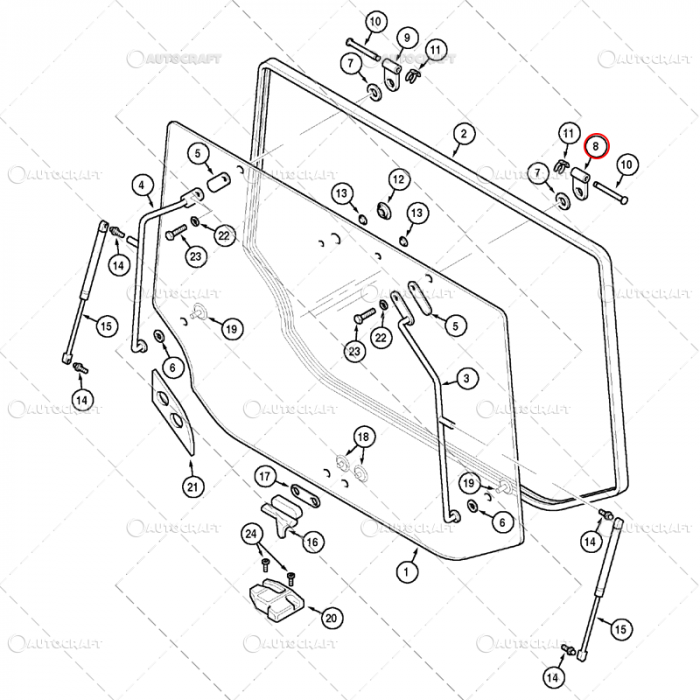BALAMA STANGA GEAM SPATE CASE IH, NEW HOLLAND [2]