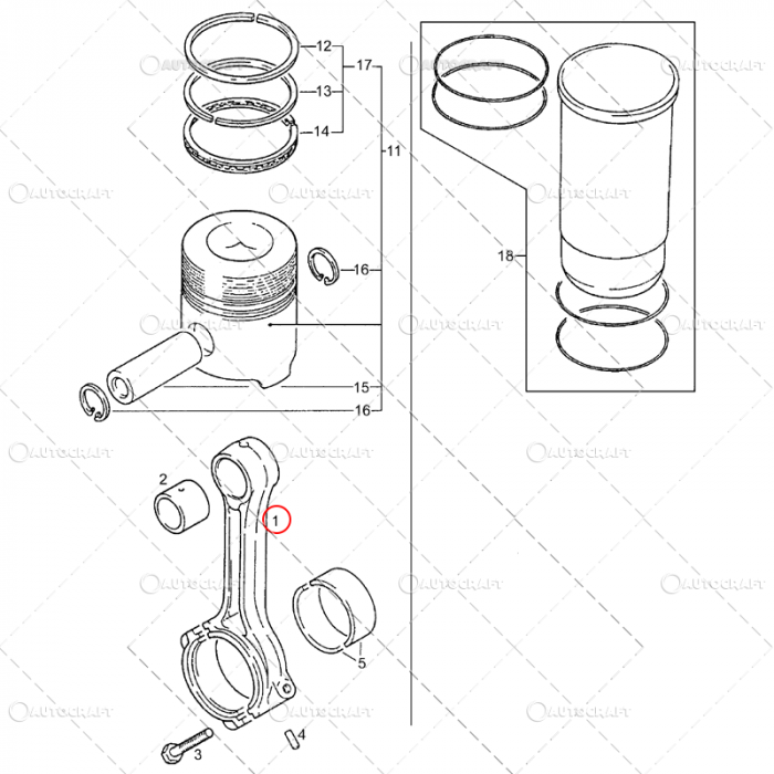 BIELA MOTOR MWM, FENDT, CASE IH, RENAULT [3]