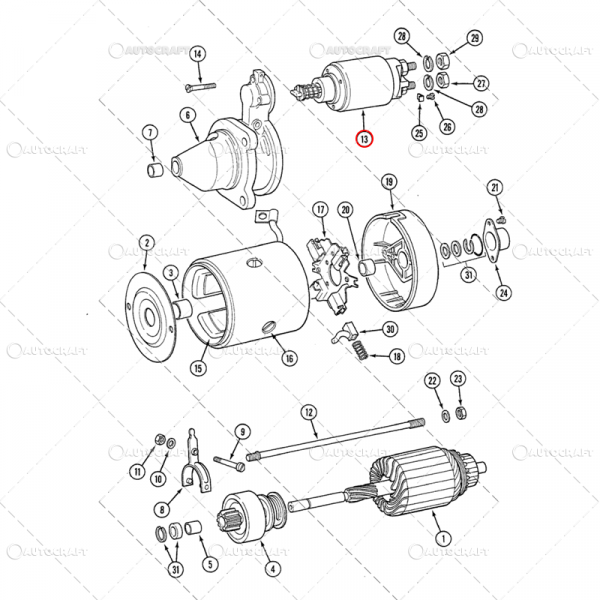 SOLENOID BOBINA ELECTROMOTOR CASE IH, FIAT, BOSCH [3]